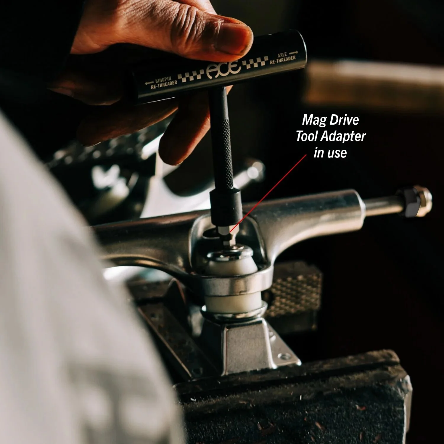 Ace - Polished Silver 22 AF1 Inverted Skateboard Trucks - Image 3