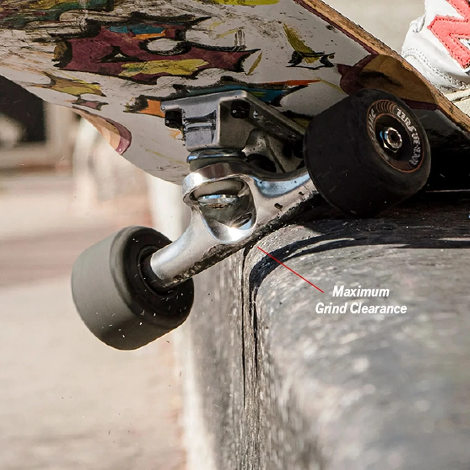 Ace - Polished Silver 22 AF1 Inverted Skateboard Trucks - Image 4
