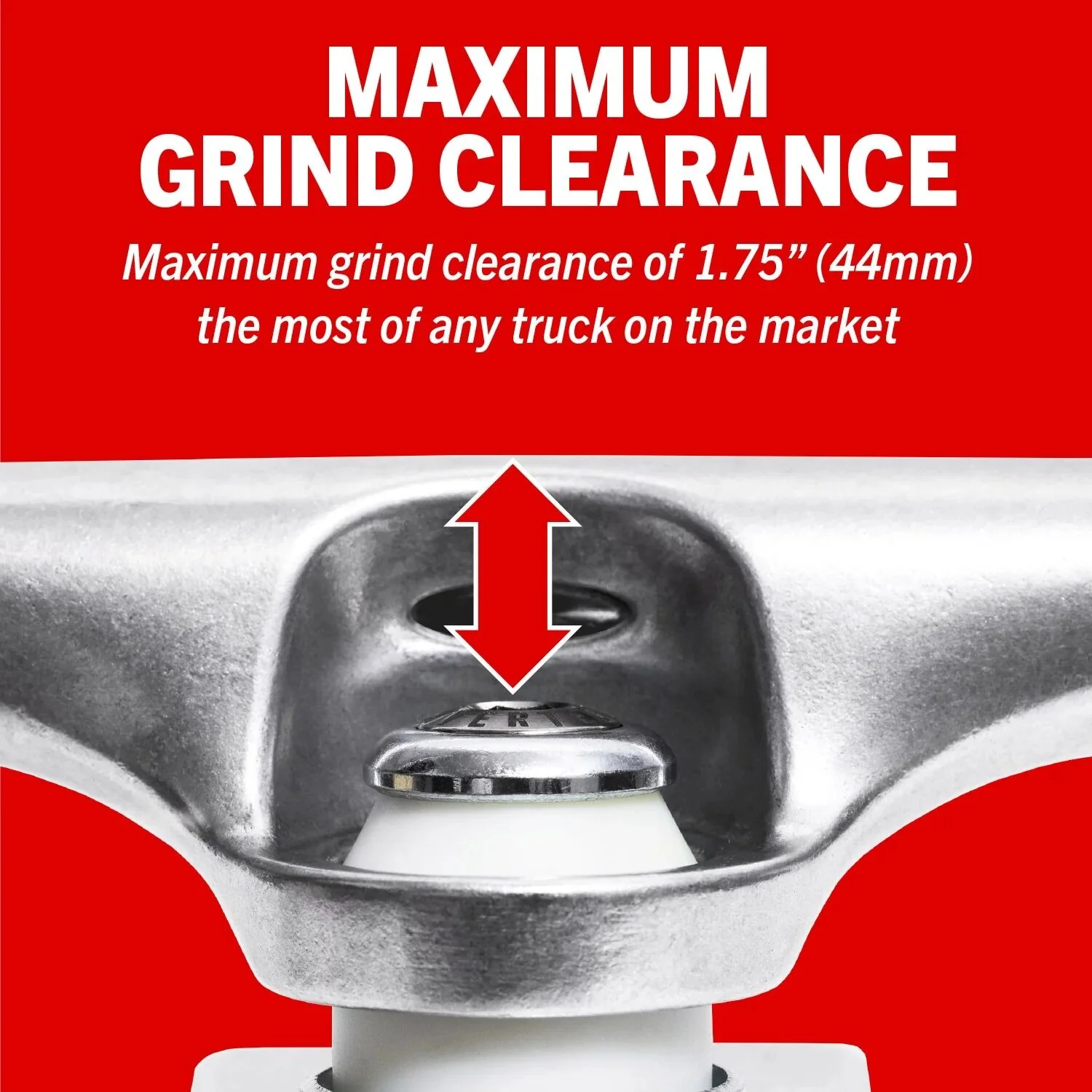 Ace - Polished Silver 22 AF1 Inverted Skateboard Trucks - Image 7