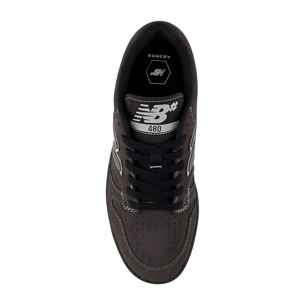 New Balance - 480 Shoes Black Cement/White - Image 3