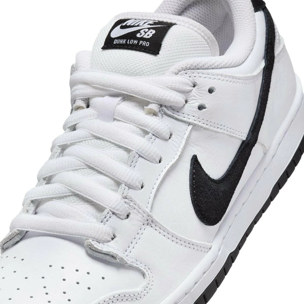 Nike SB - Dunk Low Pro Shoes White/Black - Image 4